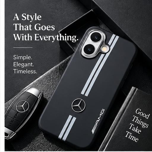 iPhone 17 Mercedes AMG Style Leather Case | Premium Luxury Shockproof Matte Cover | The Accessify - Image 6