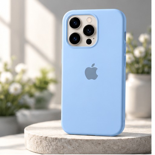 iPhone 15 Pro Max Sky Blue Silicone Case by The Accessify