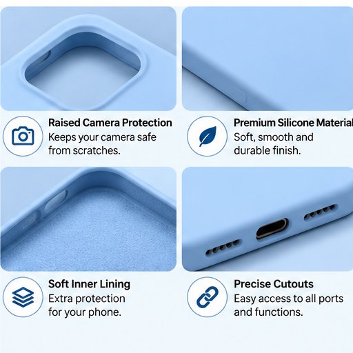 iPhone 15 Pro Max Silicone Case – Premium Shockproof Liquid Silicone Cover | The Accessify - Image 5