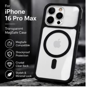 iPhone 16 Pro Max Transparent MagSafe Case by The Accessify