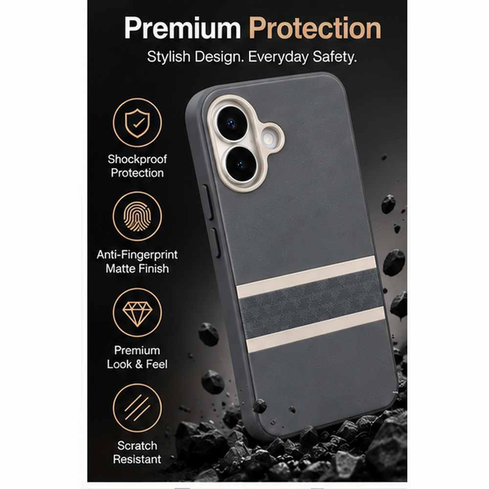 iPhone 17 Premium Leather-Style Case | Elite Luxury Shockproof Cover | Ultra-Durable & Scratch-Resistant | The Accessify - Image 5