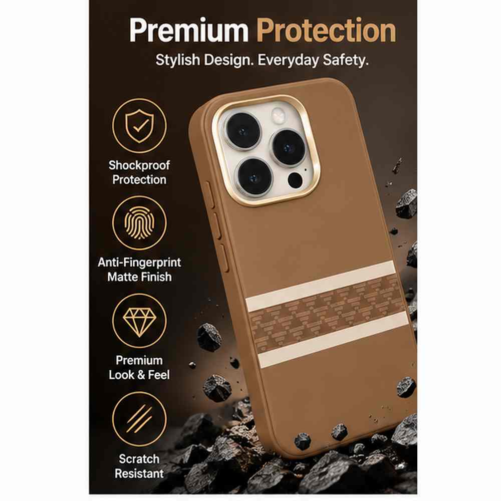iPhone 15 Pro Max Leather-Style Case | Racing Stripe Premium Luxury Shockproof Cover | The Accessify - Image 6