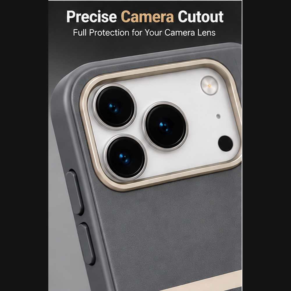 iPhone 17 Pro Max Leather-Style Case | Racing Stripe Premium Luxury Shockproof Cover | The Accessify - Image 5