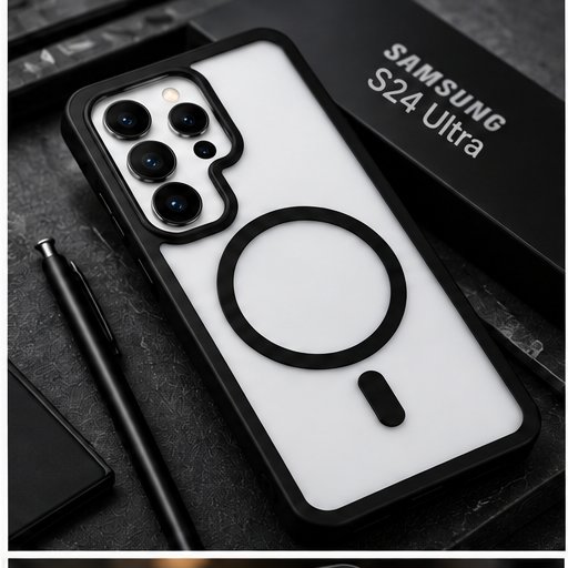 Samsung Galaxy S24 Ultra Transparent MagSafe Case