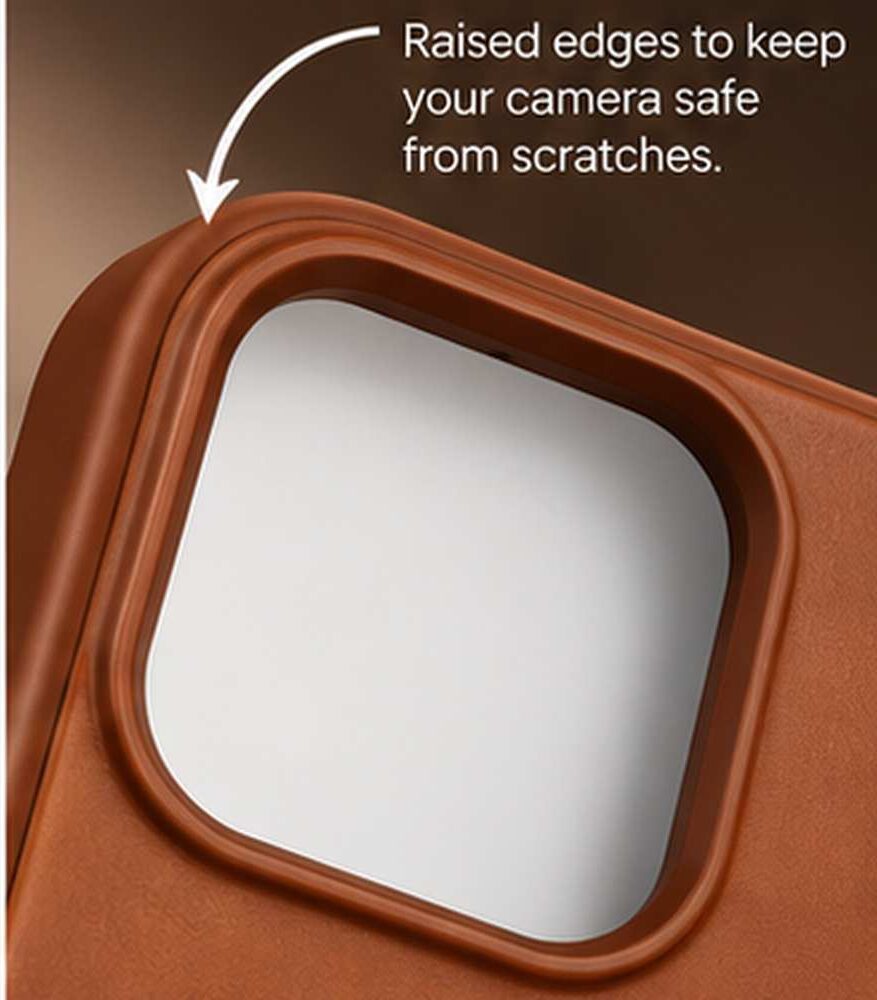 iPhone 15 Leather-Style MagSafe Case | Premium Rose Gold Magnetic Shockproof Cover | The Accessify - Image 6